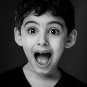A surprised boy A surprised boy