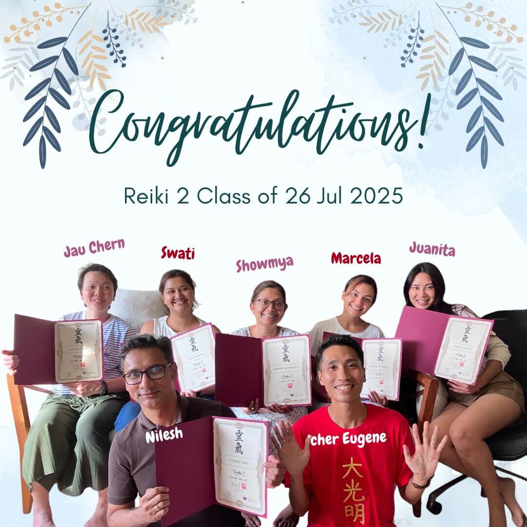 Graduates of Reiki 2 workshop on 26 Jul 2025