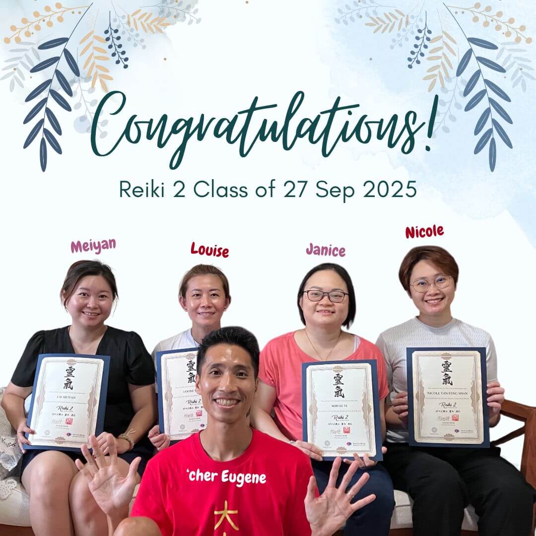 Graduates of Reiki 2 workshop on 27 Sep 2025